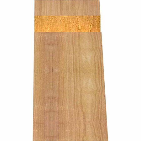 Ekena Millwork Portland Rough Sawn Timber Gable Bracket, Western Red Cedar, 48"W x 8"H x 4"D x 6"F, 4/12 Pitch GBW048X08X0406POR00RWR